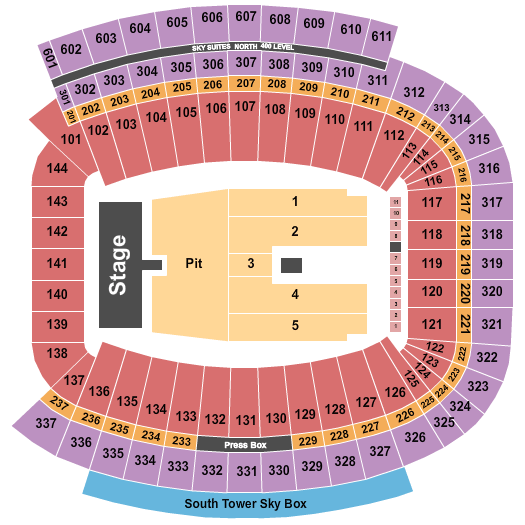 Sanford Stadium Zach Bryan Seating Chart